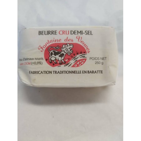 Beurre de Baratte DEMI-SEL  250 gr      Fontaine des veuves