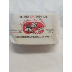 Beurre de Baratte DEMI-SEL  250 gr      Fontaine des veuves