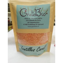 Lentilles corail 500 gr AB