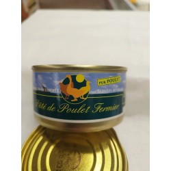 Pâté pur poulet fermier 190 gr