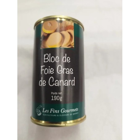 Bloc de foie gras de canard 190 gr