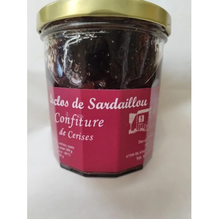 Confiture de cerise noire 220 gr