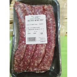 Saucisse nature de boeuf