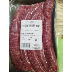 Saucisse de bœuf à l'échalotte